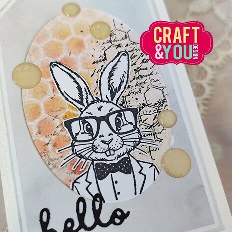 Craft & You Clear Stamp Honeycomb (CS047)