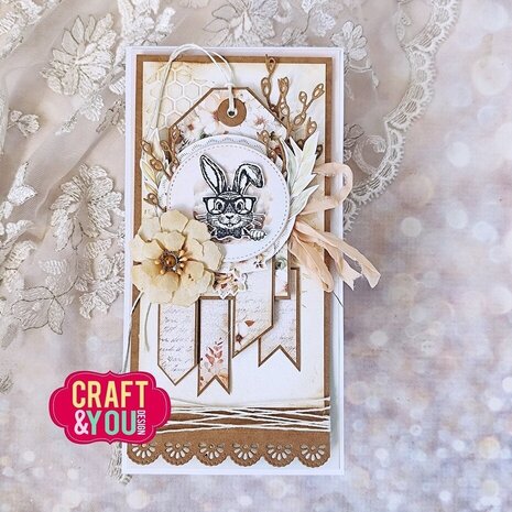 Craft & You Clear Stamp Funny Bunnies (CS048)