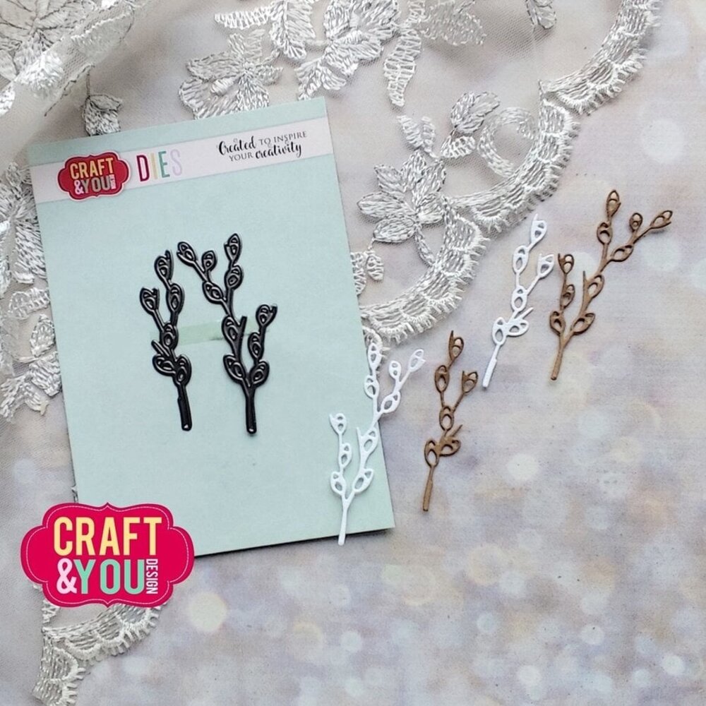 Craft & You Dies Catkin Twigs (CW334) Craft & You Dies Catkin Twigs (CW334)
