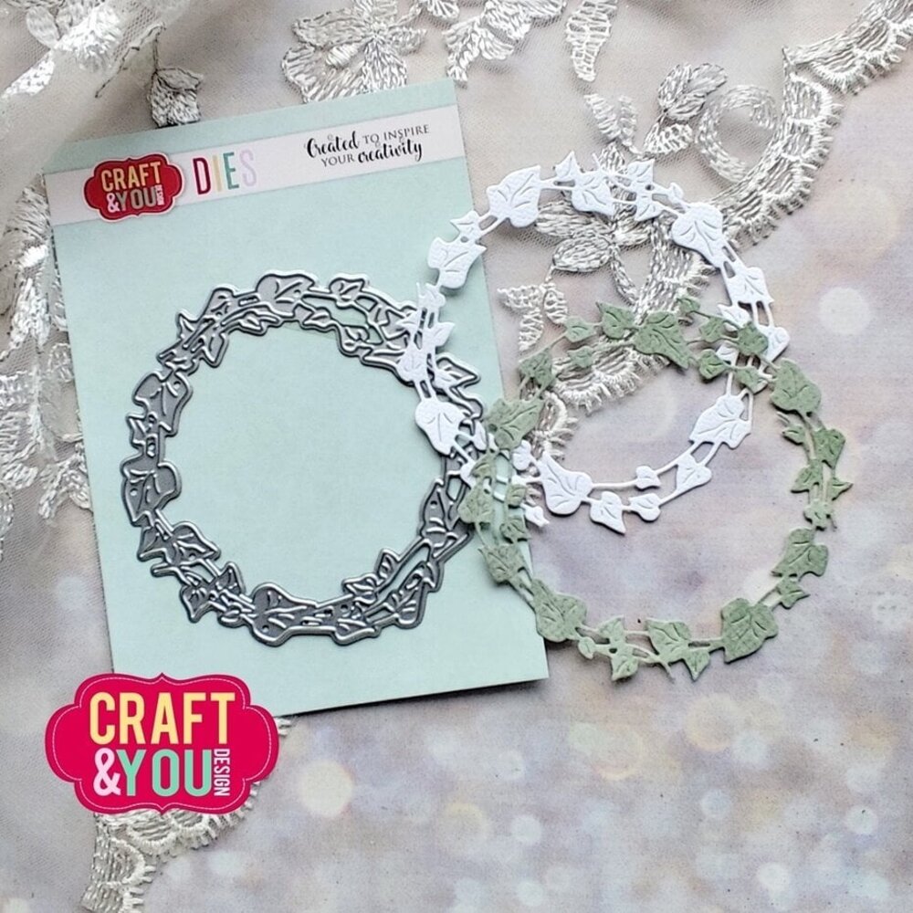 Craft & You Dies Ivy Wreath (CW338) Craft & You Dies Ivy Wreath (CW338)
