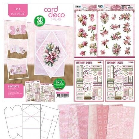 Find It Trading 3D and Do Card Deco Cards Pink Florals (CDE3D10001) Find It Trading 3D and Do Card Deco Cards Pink Florals (CDE3D10001)