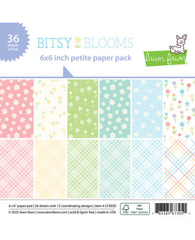Lawn Fawn Bitsy Blooms 6x6 Inch Petite Paper Pack (LF3650) Lawn Fawn Bitsy Blooms 6x6 Inch Petite Paper Pack (LF3650)