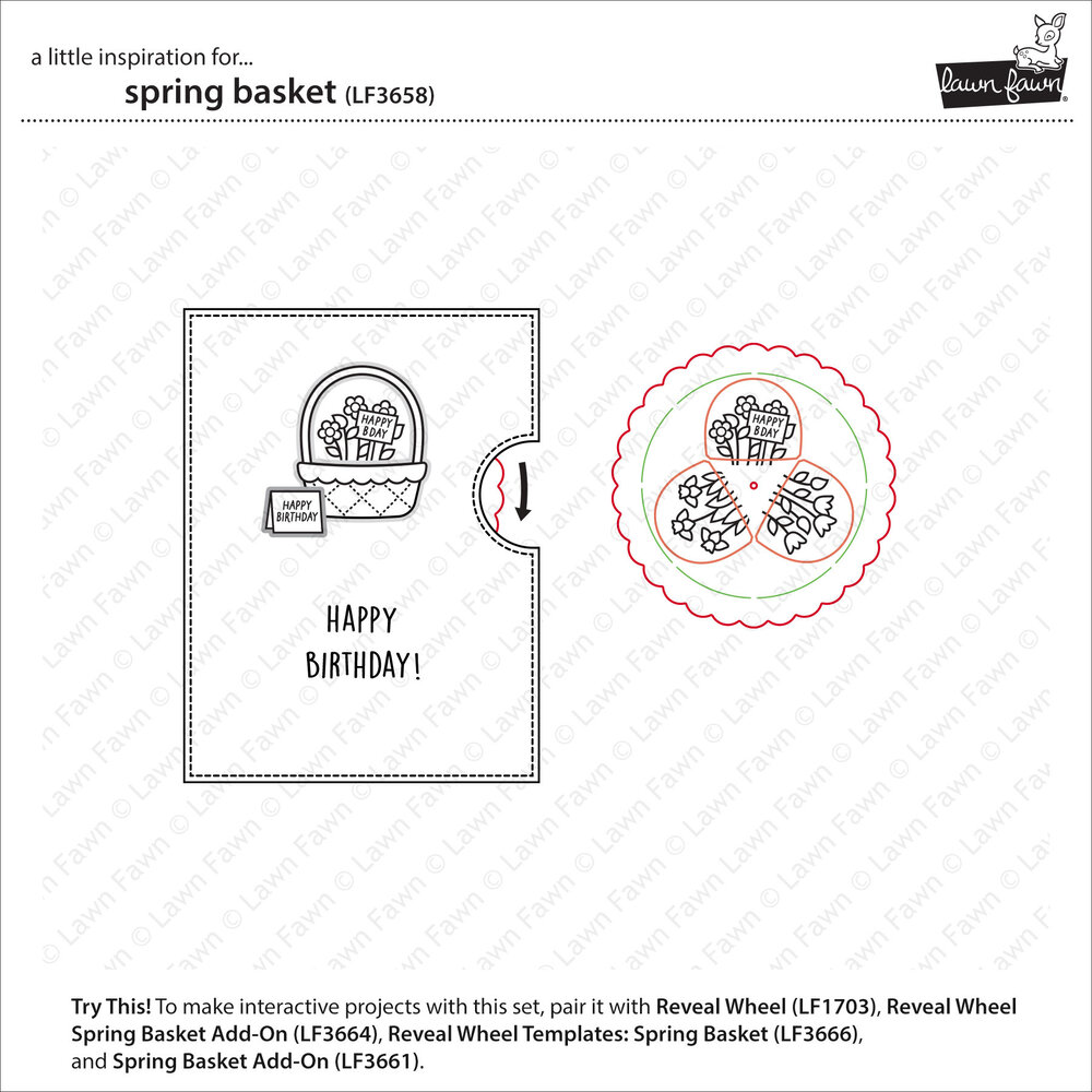 Lawn Fawn Spring Basket Clear Stamps (LF3658) Lawn Fawn Spring Basket Clear Stamps (LF3658)