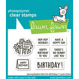 Lawn Fawn Spring Basket Add-On: Birthday Clear Stamps (LF3661)