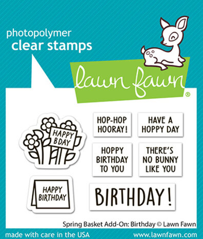 Lawn Fawn Spring Basket Add-On: Birthday Clear Stamps (LF3661) Lawn Fawn Spring Basket Add-On: Birthday Clear Stamps (LF3661)
