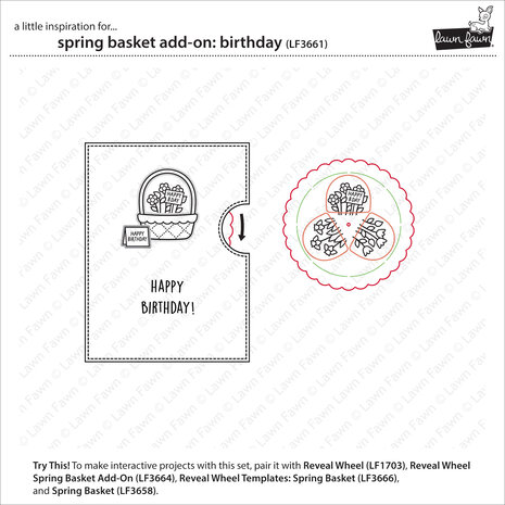 Lawn Fawn Spring Basket Add-On: Birthday Clear Stamps (LF3661) Lawn Fawn Spring Basket Add-On: Birthday Clear Stamps (LF3661)