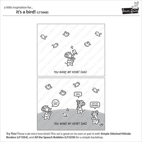 Lawn Fawn It's A Bird! Clear Stamps (LF3668) Lawn Fawn It's A Bird! Clear Stamps (LF3668)