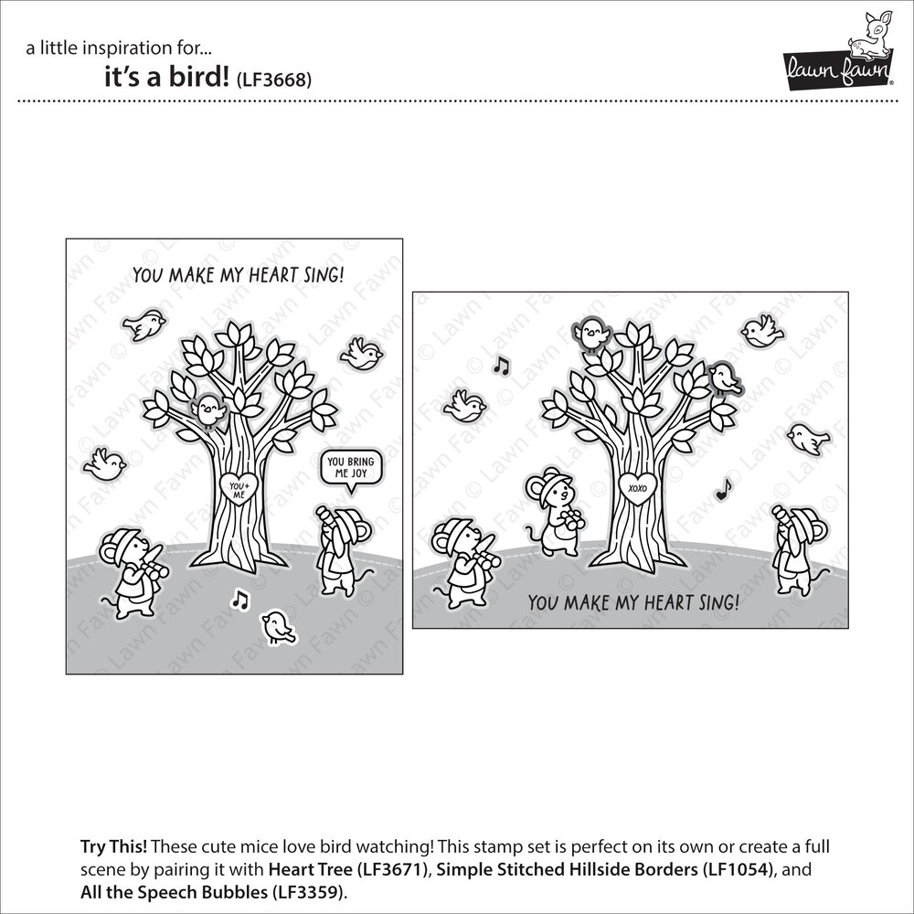 Lawn Fawn It's A Bird! Clear Stamps (LF3668) Lawn Fawn It's A Bird! Clear Stamps (LF3668)