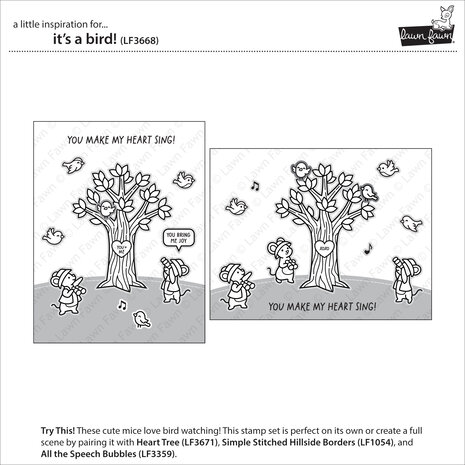 Lawn Fawn It's A Bird! Clear Stamps (LF3668) Lawn Fawn It's A Bird! Clear Stamps (LF3668)