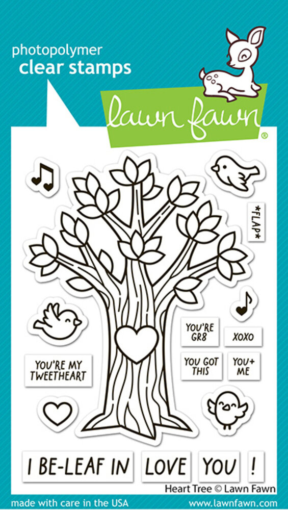 Lawn Fawn Heart Tree Clear Stamps (LF3671) Lawn Fawn Heart Tree Clear Stamps (LF3671)