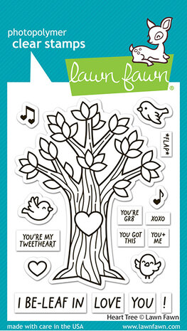 Lawn Fawn Heart Tree Clear Stamps (LF3671) Lawn Fawn Heart Tree Clear Stamps (LF3671)