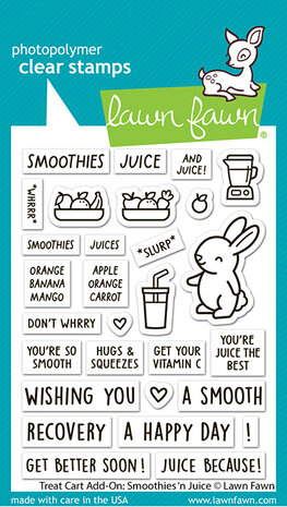 Lawn Fawn Treat Cart Add-On: Smoothies 'N Juice Clear Stamps (LF3674) Lawn Fawn Treat Cart Add-On: Smoothies 'N Juice Clear Stamps (LF3674)