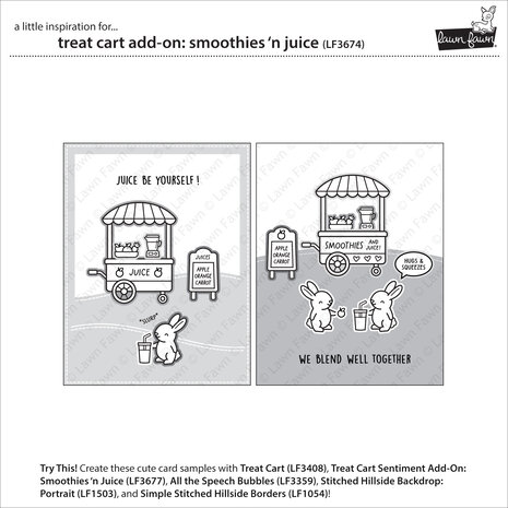 Lawn Fawn Treat Cart Add-On: Smoothies 'N Juice Clear Stamps (LF3674) Lawn Fawn Treat Cart Add-On: Smoothies 'N Juice Clear Stamps (LF3674)