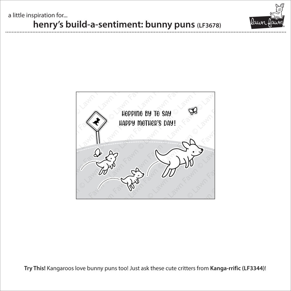 Lawn Fawn Henry's Build-A-Sentiment: Bunny Puns Clear Stamps (LF3678) Lawn Fawn Henry's Build-A-Sentiment: Bunny Puns Clear Stamps (LF3678)