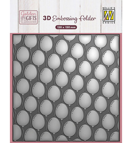 Nellie Snellen 3D Embossing Folder Balloons (EF3D115) Nellie Snellen 3D Embossing Folder Balloons (EF3D115)