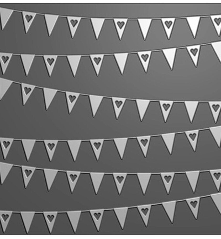 Nellie Snellen 3D Embossing Folder Banners (EF3D117)