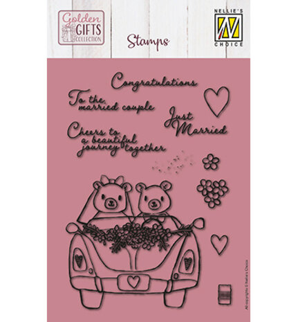 Nellie Snellen Clear Stamps A6 Just Married (NSCS027) Nellie Snellen Clear Stamps A6 Just Married (NSCS027)