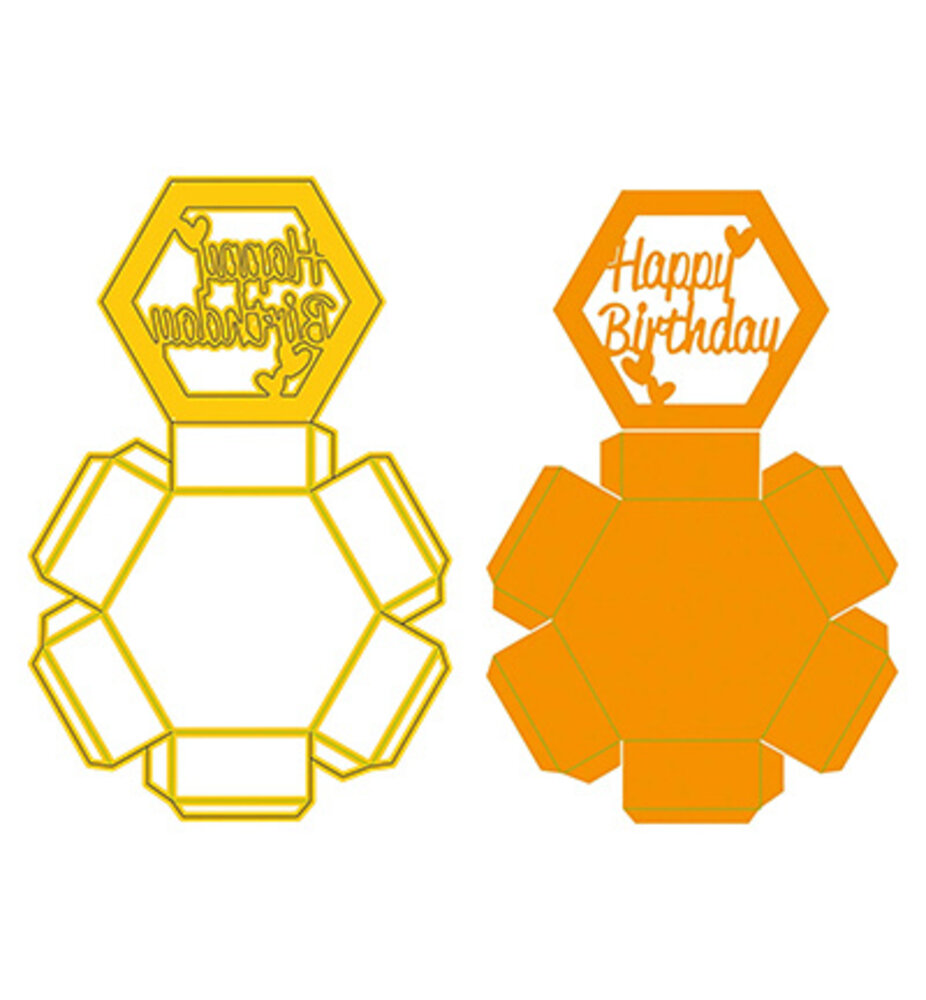 Nellie Snellen Shape Dies Hexagon Shadowbox (SD339) Nellie Snellen Shape Dies Hexagon Shadowbox (SD339)