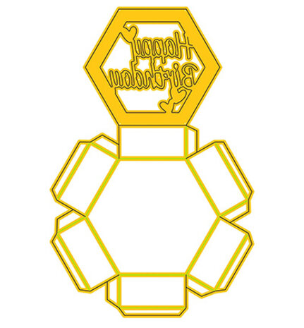 Nellie Snellen Shape Dies Hexagon Shadowbox (SD339) Nellie Snellen Shape Dies Hexagon Shadowbox (SD339)