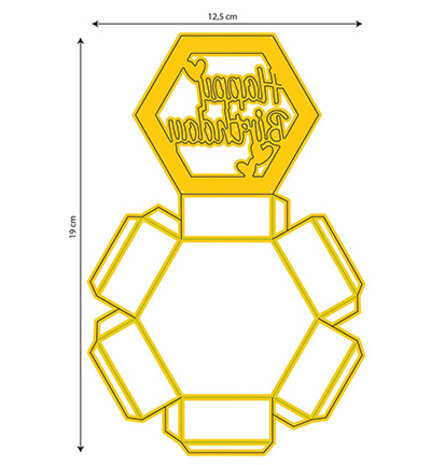 Nellie Snellen Shape Dies Hexagon Shadowbox (SD339) Nellie Snellen Shape Dies Hexagon Shadowbox (SD339)
