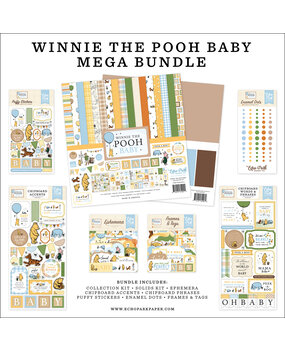 Echo Park Winnie The Pooh Baby 12x12 Inch Mega Bundle (WPB442050) Echo Park Winnie The Pooh Baby 12x12 Inch Mega Bundle (WPB442050)
