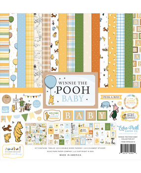 Echo Park Winnie The Pooh Baby 12x12 Inch Collection Kit (WPB442016) Echo Park Winnie The Pooh Baby 12x12 Inch Collection Kit (WPB442016)