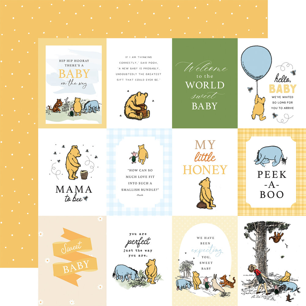 Echo Park Winnie The Pooh Baby 12x12 Inch Collection Kit (WPB442016)