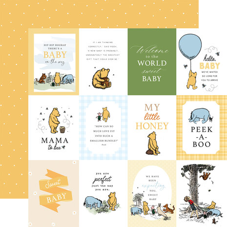 Echo Park Winnie The Pooh Baby 12x12 Inch Collection Kit (WPB442016)