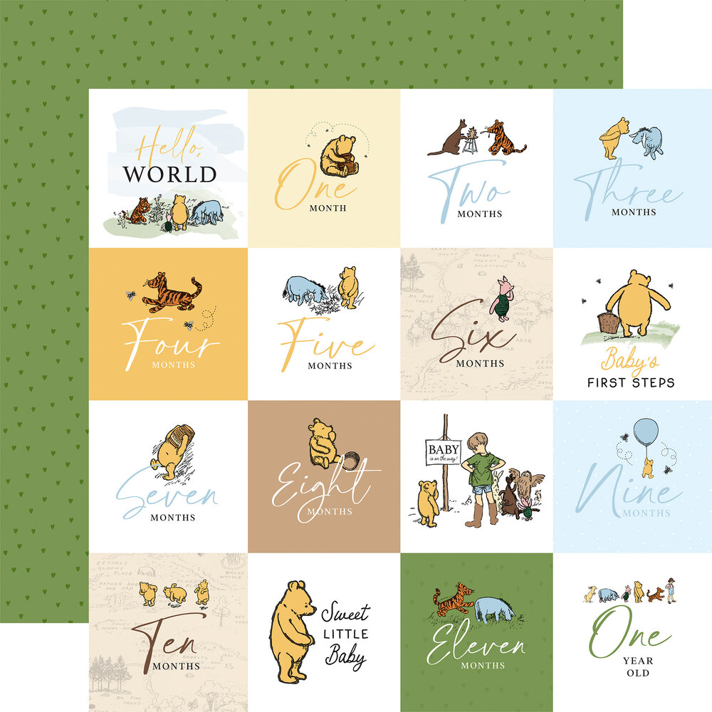 Echo Park Winnie The Pooh Baby 12x12 Inch Collection Kit (WPB442016)