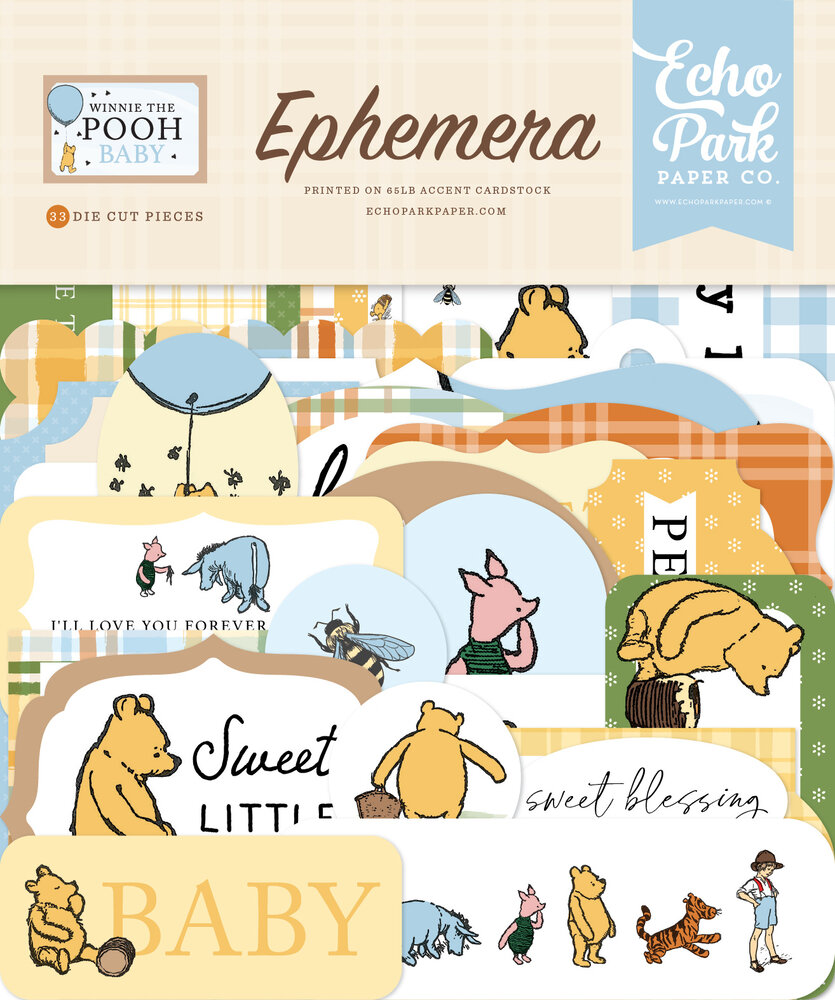 Echo Park Winnie The Pooh Baby Ephemera (WPB442024) Echo Park Winnie The Pooh Baby Ephemera (WPB442024)