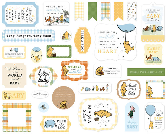 Echo Park Winnie The Pooh Baby Ephemera (WPB442024) Echo Park Winnie The Pooh Baby Ephemera (WPB442024)
