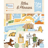 Echo Park Winnie The Pooh Baby Ephemera Titles & Phrases (WPB442032)