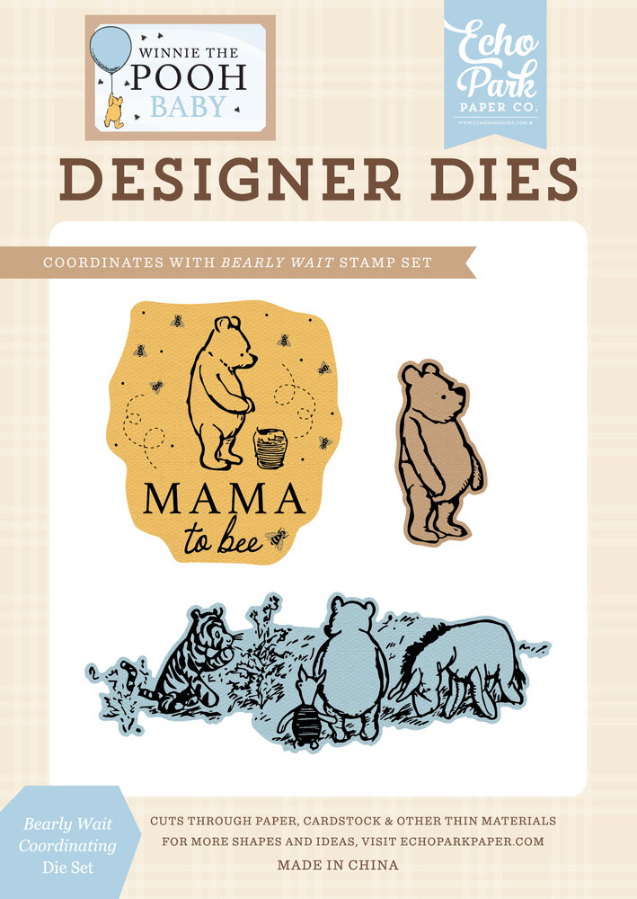 Echo Park Winnie The Pooh Baby Die Set Bearly Wait (WPB442041) Echo Park Winnie The Pooh Baby Die Set Bearly Wait (WPB442041)