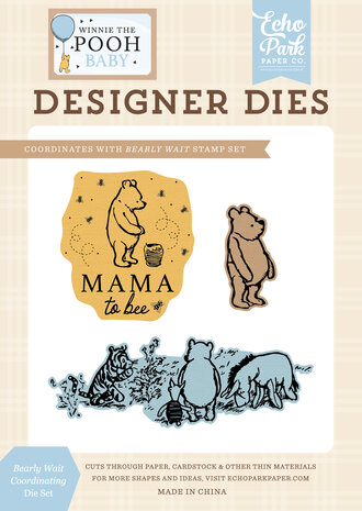 Echo Park Winnie The Pooh Baby Die Set Bearly Wait (WPB442041) Echo Park Winnie The Pooh Baby Die Set Bearly Wait (WPB442041)