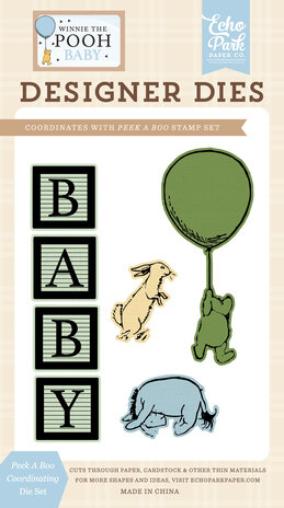 Echo Park Winnie The Pooh Baby Die Set Peek A Boo (WPB442042) Echo Park Winnie The Pooh Baby Die Set Peek A Boo (WPB442042)
