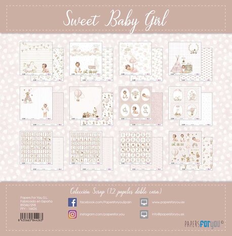 Papers For You Sweet Baby Girl 12x12 Inch Paper Pack (PFY-14426) Papers For You Sweet Baby Girl 12x12 Inch Paper Pack (PFY-14426)