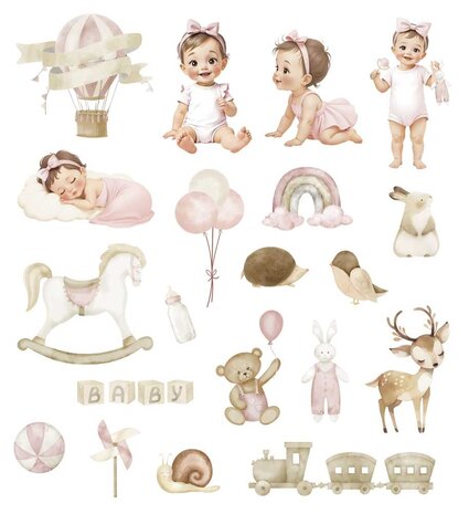 Papers For You Sweet Baby Girl Die Cuts (PFY-14462) Papers For You Sweet Baby Girl Die Cuts (PFY-14462)
