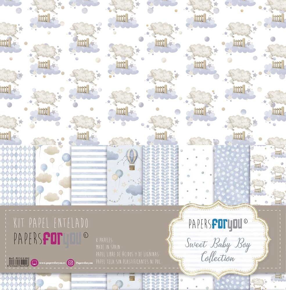 Papers For You Sweet Baby Boy 12x12 Inch Binding Scrap Paper Pack (PFY-14492) Papers For You Sweet Baby Boy 12x12 Inch Binding Scrap Paper Pack (PFY-14492)