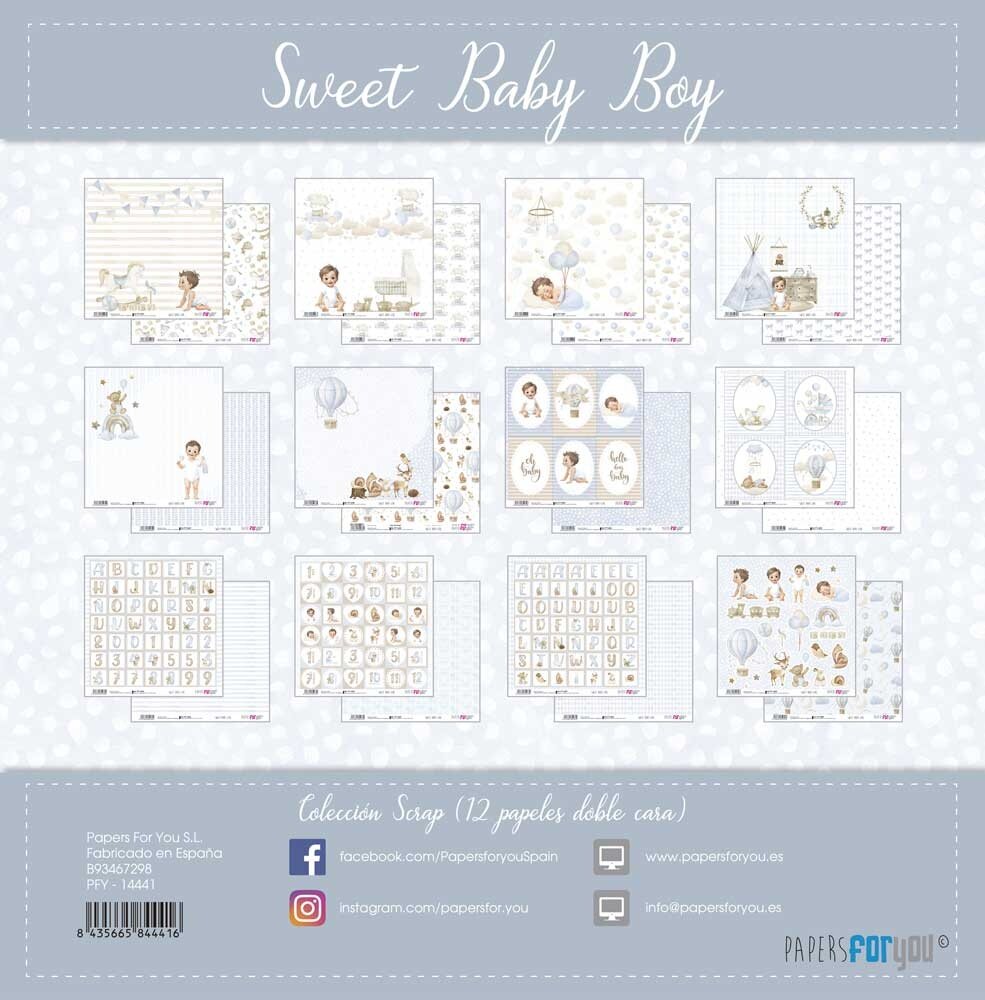 Papers For You Sweet Baby Boy 12x12 Inch Paper Pack (PFY-14441) Papers For You Sweet Baby Boy 12x12 Inch Paper Pack (PFY-14441)