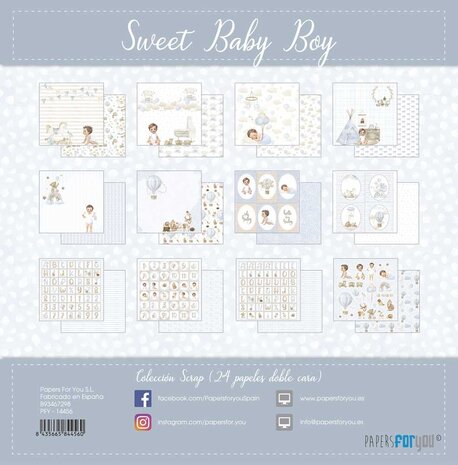 Papers For You Sweet Baby Boy 8x8 Inch Paper Pack (PFY-14456) Papers For You Sweet Baby Boy 8x8 Inch Paper Pack (PFY-14456)