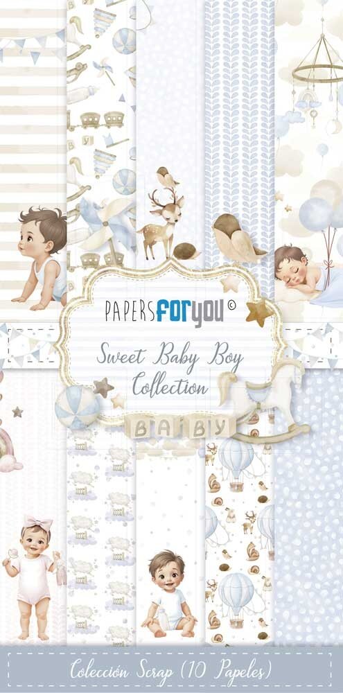 Papers For You Sweet Baby Boy Slimline Paper Pack (PFY-14461) Papers For You Sweet Baby Boy Slimline Paper Pack (PFY-14461)
