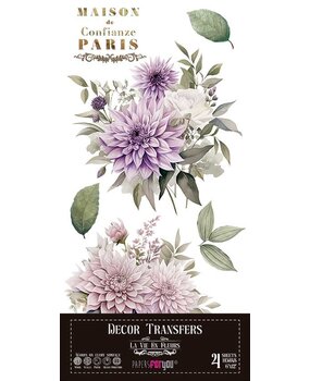 Papers For You Decor Transfers 6x12 Inch Dahlias (PFY-14769)*
