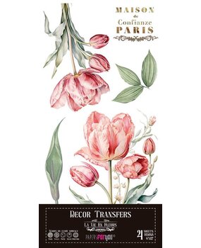 Papers For You Decor Transfers 6x12 Inch Tulips (PFY-14774)* Papers For You Decor Transfers 6x12 Inch Tulips (PFY-14774)*