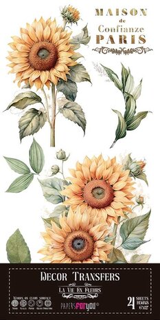 Papers For You Decor Transfers 6x12 Inch Sunflowers (PFY-14775) Papers For You Decor Transfers 6x12 Inch Sunflowers (PFY-14775)