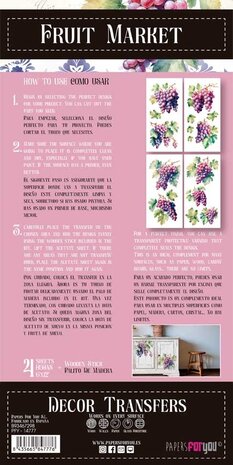 Papers For You Decor Transfers 6x12 Inch Grapes (PFY-14777) Papers For You Decor Transfers 6x12 Inch Grapes (PFY-14777)