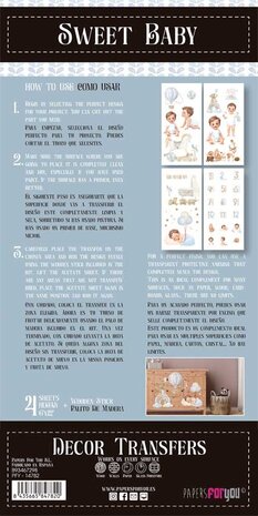 Papers For You Decor Transfers 6x12 Inch Sweet Baby Boy (PFY-14782) Papers For You Decor Transfers 6x12 Inch Sweet Baby Boy (PFY-14782)