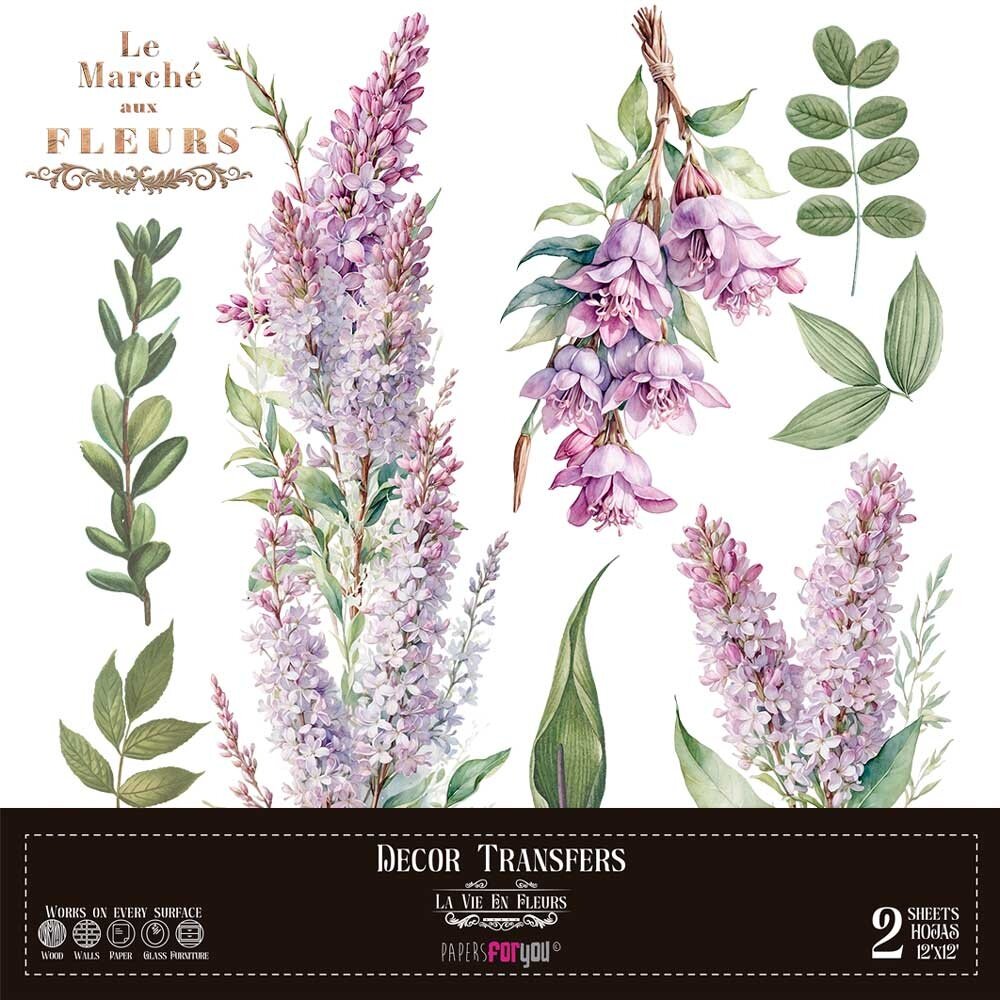 Papers For You Decor Transfers 12x12 Inch Lilacs (PFY-14792) Papers For You Decor Transfers 12x12 Inch Lilacs (PFY-14792)