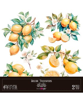 Papers For You Decor Transfers 12x12 Inch Lemon (PFY-14795)* Papers For You Decor Transfers 12x12 Inch Lemon (PFY-14795)*