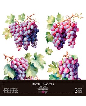 Papers For You Decor Transfers 12x12 Inch Grapes (PFY-14796)* Papers For You Decor Transfers 12x12 Inch Grapes (PFY-14796)*