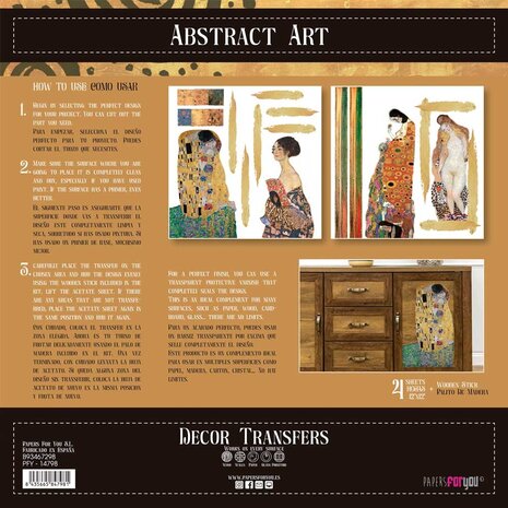 Papers For You Decor Transfers 12x12 Inch Abstract Art (PFY-14798) Papers For You Decor Transfers 12x12 Inch Abstract Art (PFY-14798)